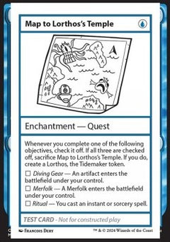 Map to Lorthos's Temple⁣ - Mystery Booster 2: Playtest Cards⁣ (Special)