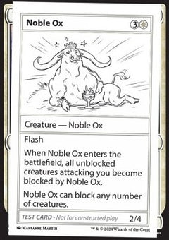 Noble Ox⁣ - Mystery Booster 2: Playtest Cards⁣ (Special)