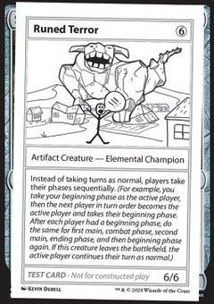 Runed Terror⁣ - Mystery Booster 2: Playtest Cards⁣ (Special)