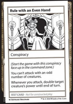 Rule with an Even Hand⁣ - Mystery Booster 2: Playtest Cards⁣ (Special)