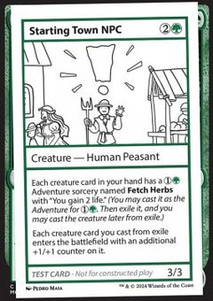 Starting Town NPC⁣ - Mystery Booster 2: Playtest Cards⁣ (Special)
