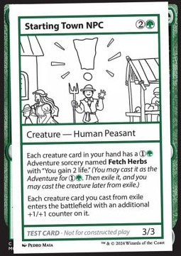 Starting Town NPC⁣ - Mystery Booster 2: Playtest Cards⁣ (Special)