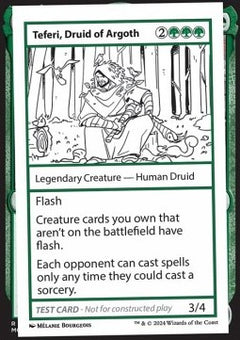 Teferi, Druid of Argoth - Mystery Booster 2: Playtest Cards (Special)