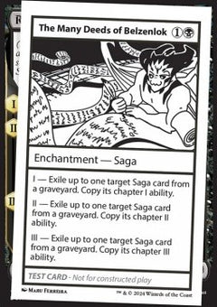 The Many Deeds of Belzenlok⁣ - Mystery Booster 2: Playtest Cards⁣ (Special)