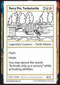 Terry Pin, Turboturtle⁣ - Mystery Booster 2: Playtest Cards⁣ (Special)