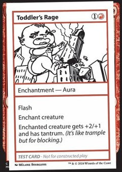 Toddler's Rage⁣ - Mystery Booster 2: Playtest Cards⁣ (Special)