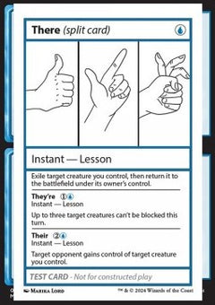 There // They're // Their⁣ - Mystery Booster 2: Playtest Cards⁣ (Special)