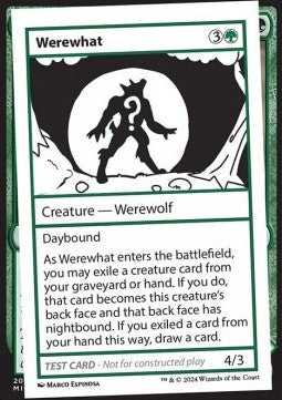 Werewhat⁣ - Mystery Booster 2: Playtest Cards⁣ (Special)