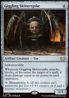 Giggling Skitterspike⁣ - Commander: Duskmourn: House of Horror⁣ (Rare)⁣ [39]
