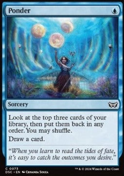 Ponder⁣ - Commander: Duskmourn: House of Horror⁣ (Common)⁣ [73]