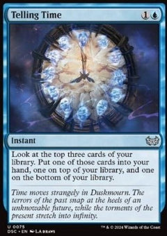 Telling Time⁣ - Commander: Duskmourn: House of Horror⁣ (Uncommon)⁣ [75]