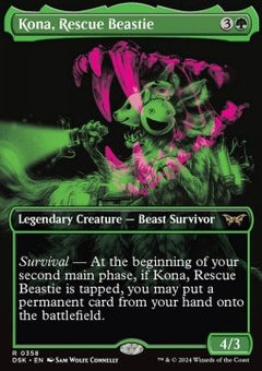 Kona, Rescue Beastie (V.2)⁣ - Duskmourn: House of Horror: Extras⁣ (Rare)⁣ [358]