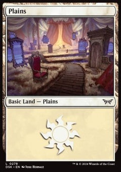 Plains (V.2)⁣ - Duskmourn: House of Horror⁣ (Land)⁣ [278]