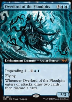 Overlord of the Floodpits (V.1)⁣ - Duskmourn: House of Horror: Extras⁣ (Mythic)⁣ [373]
