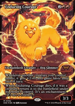 Enduring Courage (V.2)⁣ - Duskmourn: House of Horror: Extras⁣ (Mythic)⁣ [392]