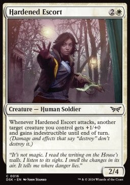 Hardened Escort⁣ - Duskmourn: House of Horror⁣ (Common)⁣ [16]