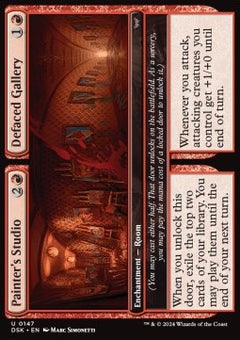 Painter's Studio // Defaced Gallery⁣ - Duskmourn: House of Horror⁣ (Uncommon)⁣ [147]