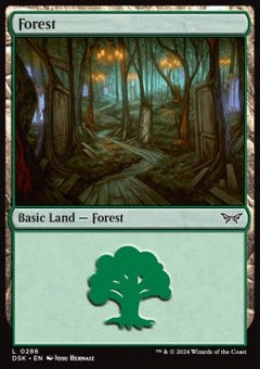 Forest (V.2)⁣ - Duskmourn: House of Horror⁣ (Land)⁣ [286]