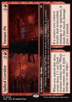 Spiked Corridor // Torture Pit⁣ - Commander: Duskmourn: House of Horror⁣ (Rare)⁣ [28]