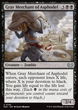 Gray Merchant of Asphodel⁣ - Commander: Duskmourn: House of Horror⁣ (Uncommon)⁣ [142]
