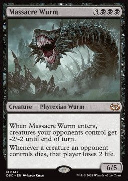 Massacre Wurm⁣ - Commander: Duskmourn: House of Horror⁣ (Mythic)⁣ [147]