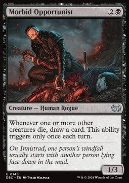 Morbid Opportunist⁣ - Commander: Duskmourn: House of Horror⁣ (Uncommon)⁣ [148]