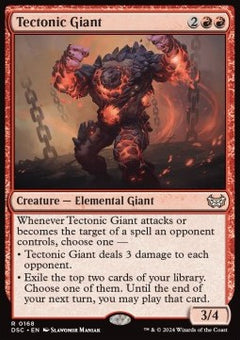 Tectonic Giant⁣ - Commander: Duskmourn: House of Horror⁣ (Rare)⁣ [168]
