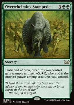 Overwhelming Stampede⁣ - Commander: Duskmourn: House of Horror⁣ (Rare)⁣ [192]