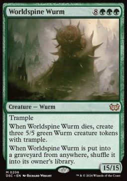 Worldspine Wurm⁣ - Commander: Duskmourn: House of Horror⁣ (Mythic)⁣ [206]