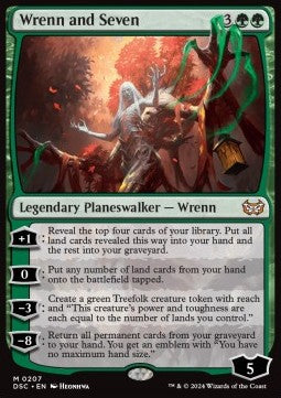 Wrenn and Seven⁣ - Commander: Duskmourn: House of Horror⁣ (Mythic)⁣ [207]