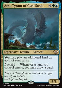 Aesi, Tyrant of Gyre Strait⁣ - Commander: Duskmourn: House of Horror⁣ (Mythic)⁣ [210]