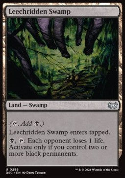 Leechridden Swamp⁣ - Commander: Duskmourn: House of Horror⁣ (Uncommon)⁣ [286]