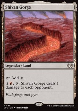 Shivan Gorge⁣ - Commander: Duskmourn: House of Horror⁣ (Rare)⁣ [297]