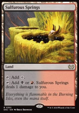 Sulfurous Springs⁣ - Commander: Duskmourn: House of Horror⁣ (Rare)⁣ [301]