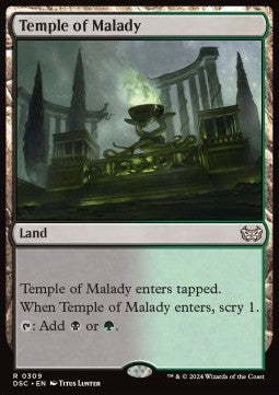 Temple of Malady⁣ - Commander: Duskmourn: House of Horror⁣ (Rare)⁣ [309]