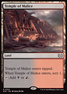 Temple of Malice⁣ - Commander: Duskmourn: House of Horror⁣ (Rare)⁣ [310]