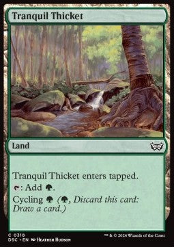 Tranquil Thicket⁣ - Commander: Duskmourn: House of Horror⁣ (Common)⁣ [318]