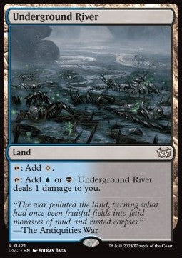 Underground River⁣ - Commander: Duskmourn: House of Horror⁣ (Rare)⁣ [321]