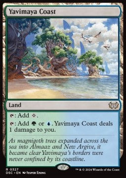 Yavimaya Coast⁣ - Commander: Duskmourn: House of Horror⁣ (Rare)⁣ [327]