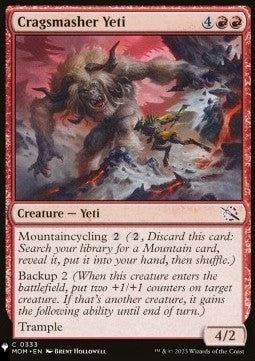 Cragsmasher Yeti⁣ - Mystery Booster 2: Reprints from Across Magic's History⁣ (Common)