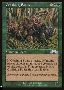 Crashing Boars⁣ - Mystery Booster 2: Reprints from Across Magic's History⁣ (Uncommon)