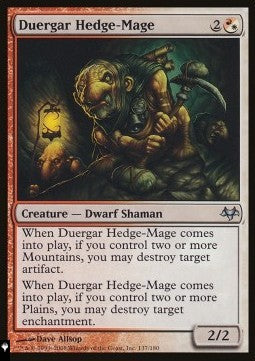 Duergar Hedge-Mage⁣ - Mystery Booster 2: Reprints from Across Magic's History⁣ (Uncommon)
