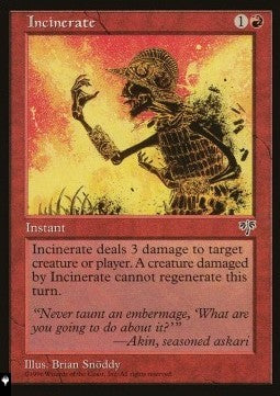 Incinerate - Mystery Booster 2: Reprints from Across Magic's History (Common)