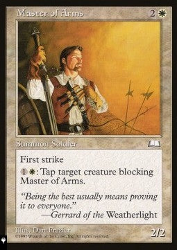 Master of Arms⁣ - Mystery Booster 2: Reprints from Across Magic's History⁣ (Uncommon)