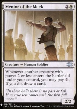 Mentor of the Meek⁣ - Mystery Booster 2: Reprints from Across Magic's History⁣ (Uncommon)