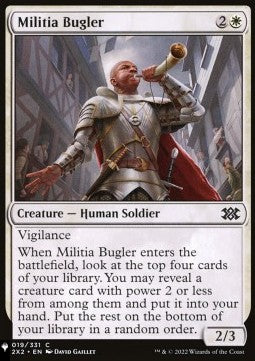Militia Bugler⁣ - Mystery Booster 2: Reprints from Across Magic's History⁣ (Common)
