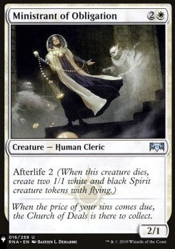 Ministrant of Obligation⁣ - Mystery Booster 2: Reprints from Across Magic's History⁣ (Uncommon)