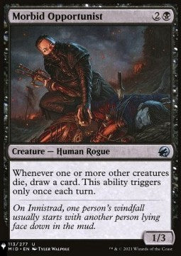 Morbid Opportunist⁣ - Mystery Booster 2: Reprints from Across Magic's History⁣ (Uncommon)