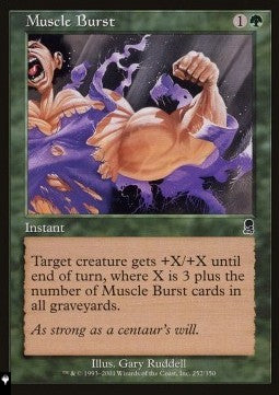 Muscle Burst⁣ - Mystery Booster 2: Reprints from Across Magic's History⁣ (Common)