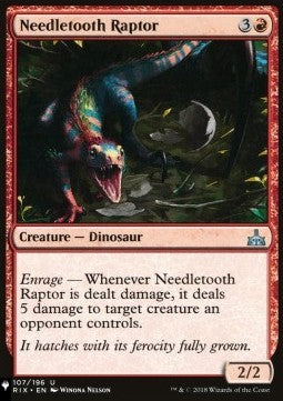Needletooth Raptor⁣ - Mystery Booster 2: Reprints from Across Magic's History⁣ (Uncommon)